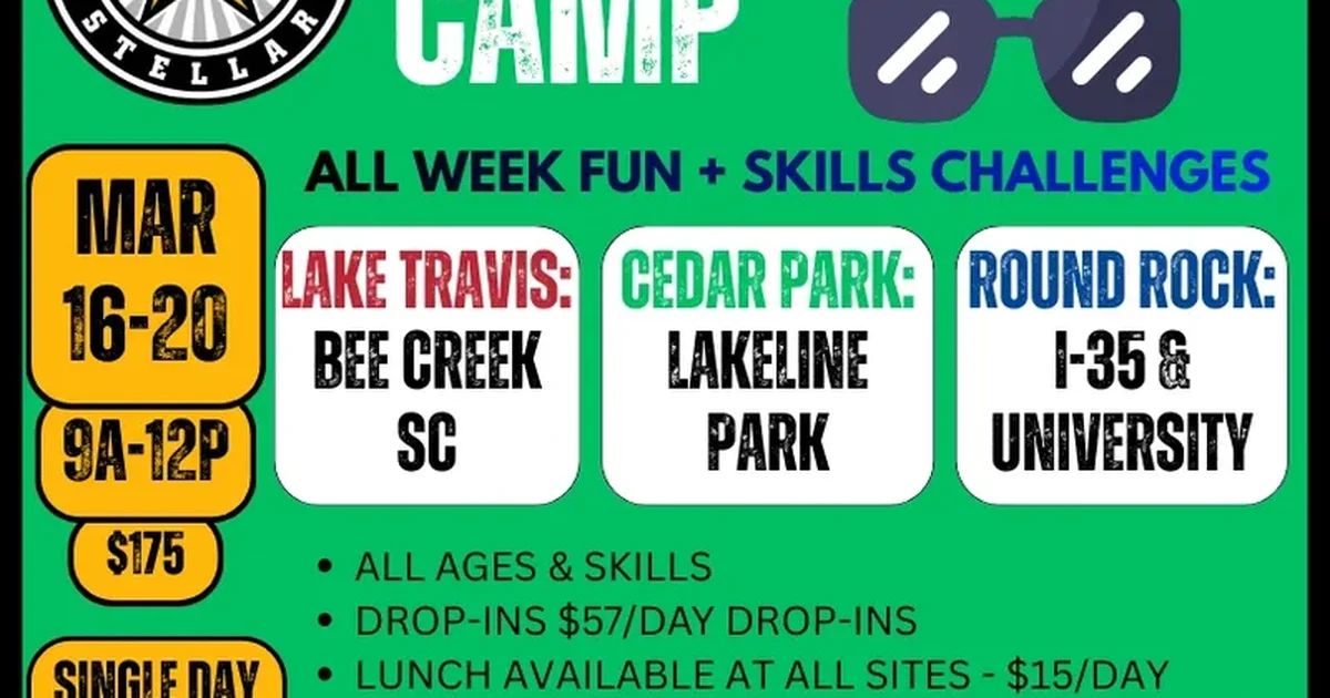 Spring Break Camp 2026 - Stellar Football Association in Austin Tx ...